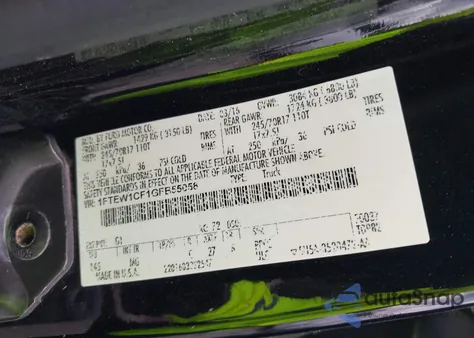 2016 Ford F150 Xlt z USA, uszkodzony, nr VIN 1FTEW1CF1GFB55058